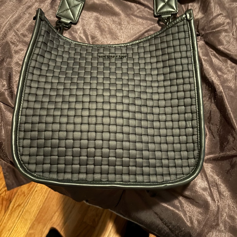 MZ WALLACE SMALL WOVEN BOX CROSSBODY